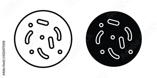 Bild auf Leinwand Probiotics icon - web black vector design.