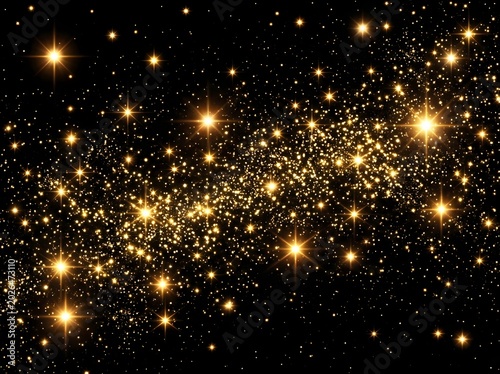Golden_Sparkle_Stars_Black_Background  