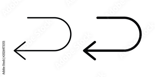 Photos Send back icon - web black vector design.