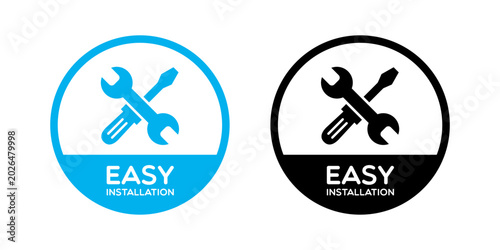 Round Easy Installation Labels