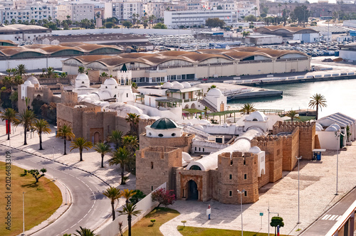 La Goulette cruise port and terminal at La Goulette, Tunisia