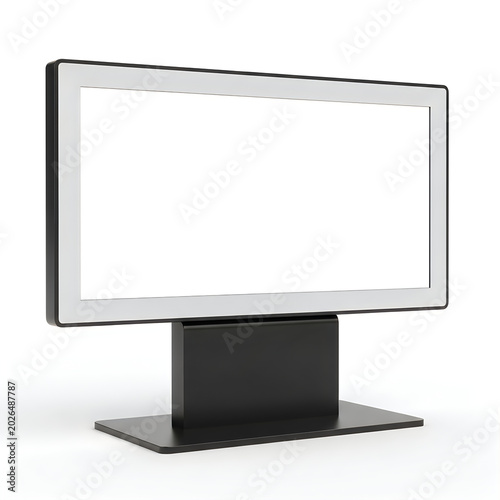 Modern flat screen monitor on a sleek stand
