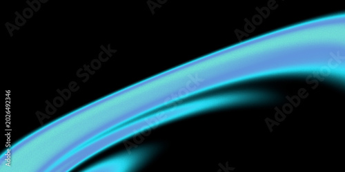 Abstract glow background grain texture blue curve cyan light black background smooth line luminous arc gradient wave digital art modern design futuristic minimal neon blur energy motion pattern