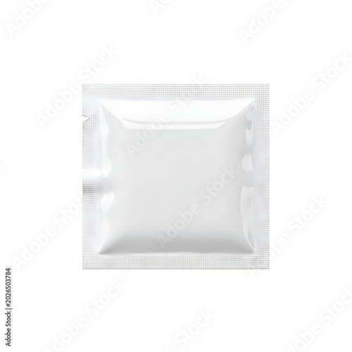 Clear plastic bag with intricate grid pattern design