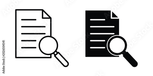 Tablou pe pânză Self research icon line, outline and flat vector elements
