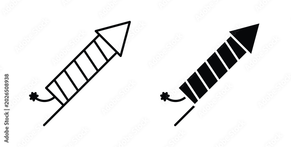 Obraz premium Fireworks rocket sign