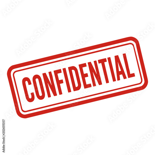 Valokuva Confidential rubber stamp red PNG