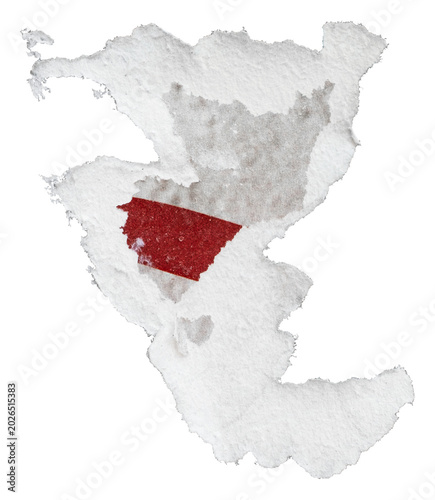 Torn paper edge revealing red striped layer beneath isolated on transparent background. Perfect for design, collage, grunge and creative mockup use.