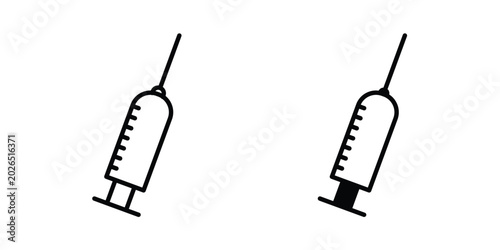 Tableau sur toile Needle icon liner logo vector