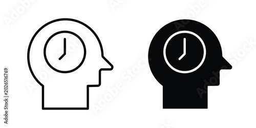 Obraz na płótnie Patience icon liner logo vector