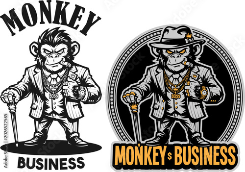Boss Monkey Mascot