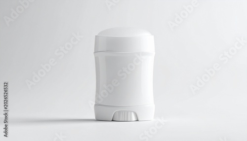blank Deodorant isolated on white background, studio lighting, high resolution, sharp focus, professional commercial photography.
