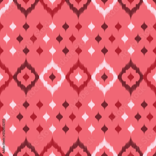seamless pattern with pink hearts