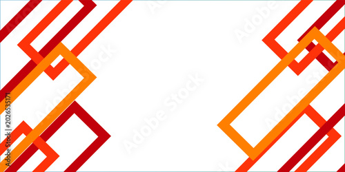Bright black banner with a trend orange stripes eps10.