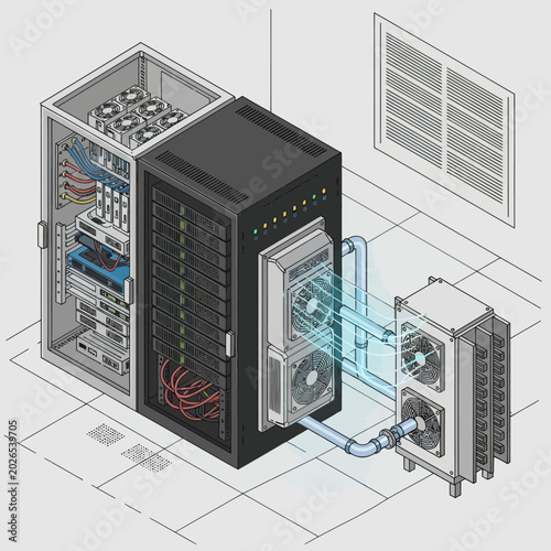 Liquid Cooling System for Data Center Servers.