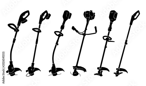 Bild auf Leinwand Set of Metal Detectors Isolated on White Background