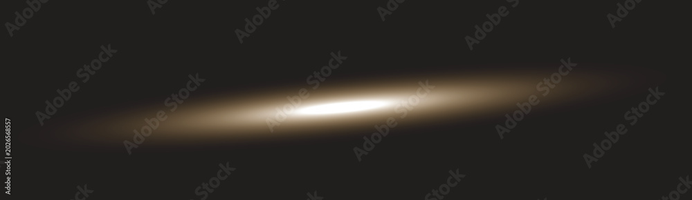 Obraz premium Mysterious glowing light beam in dark space