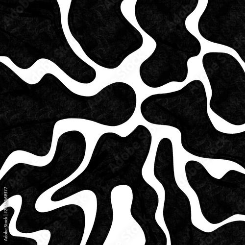 Abstract black and white seamless pattern