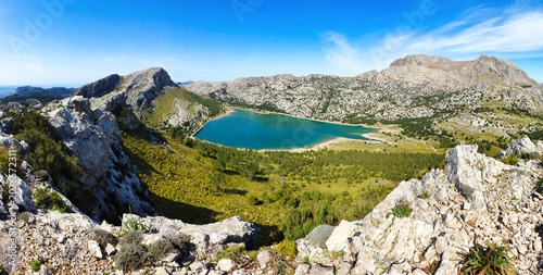 Fotografie Gorg Blau reservoir , Escorca, Natural area of the Serra de Tramuntana