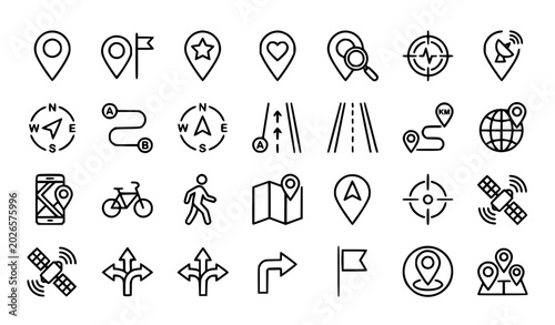 Bild auf Leinwand Musical Instrument Icon Vector Set Including Trumpets, Trombones, Horns, Tubas,