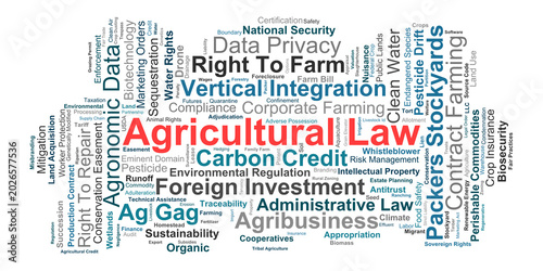 Foto Agricultural Law Word Cloud
