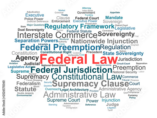 Fotografie Federal Law Word Cloud