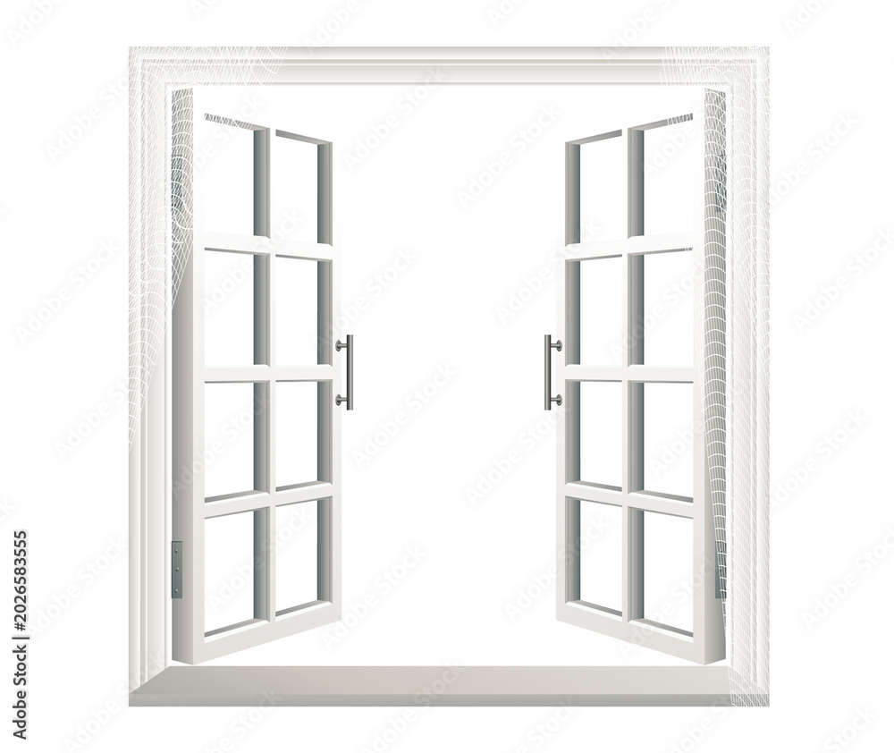 Obraz premium open door isolated on white