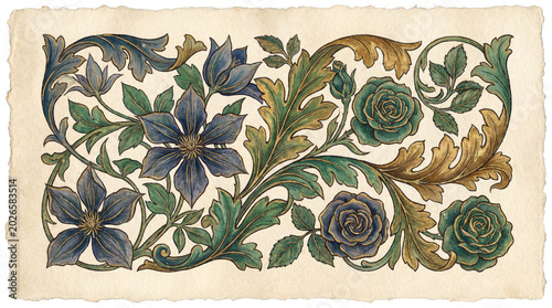 a stunning illustration of floral pattern