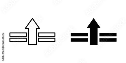 Bild auf Leinwand Upward arrow breaking through levels symbolizing progress and performance growth