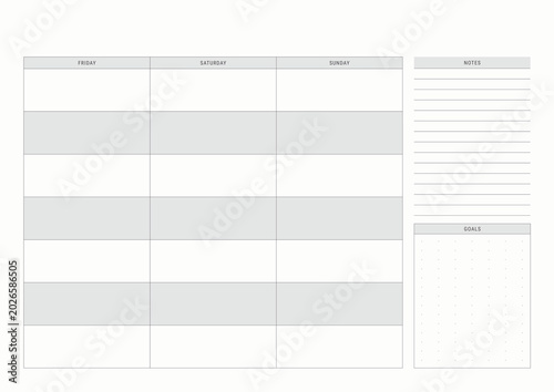 January 2027 Planner Template | Printable & Editable Monthly Planner