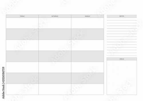 January 2027 Planner Template | Printable & Editable Monthly Planner