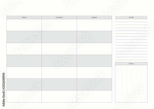 January 2027 Planner Template | Printable & Editable Monthly Planner