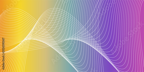 Canvastavla Abstract gradient rainbow colors or light colored background with luxurious premium line texture