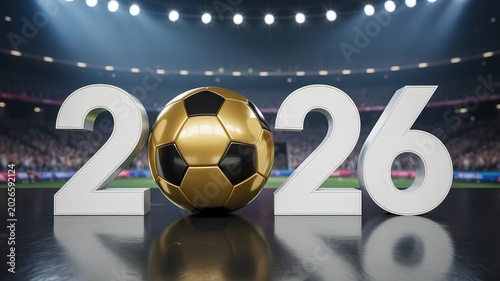 Vibrant dynamic graphics featuring Football World Cup themed bold geometric patterns in red blue and gold ideal for event promotions social media banners and fan merchandise