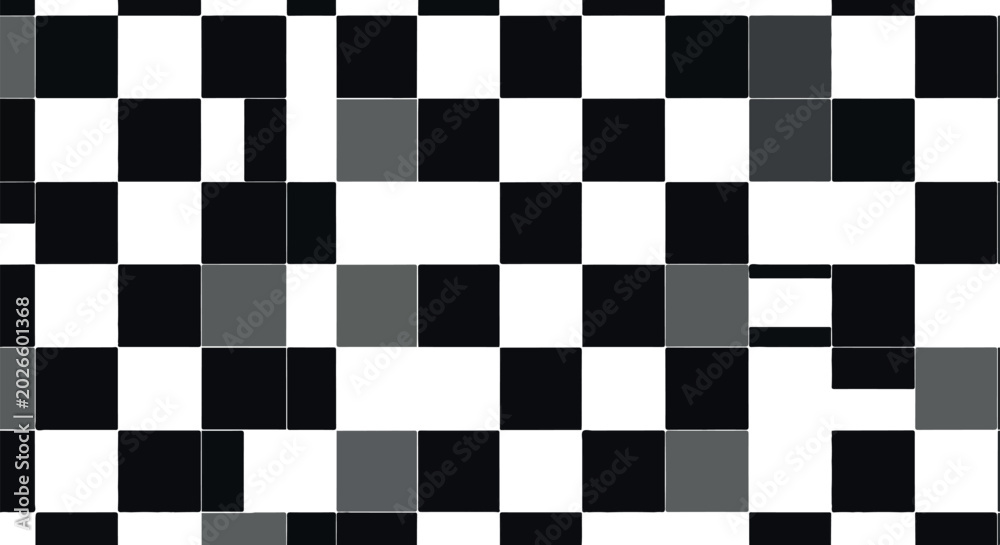 Fototapeta premium Modern Seamless Checkerboard Decorative Vector Pattern Background Design Illustration