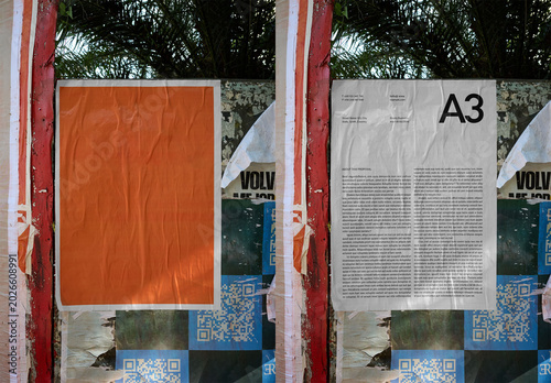Mockup Of Customizable Vertical A3 Poster