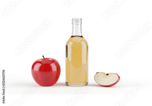 Bottle of red wine with cheese and fresh vegetables isolated on white background