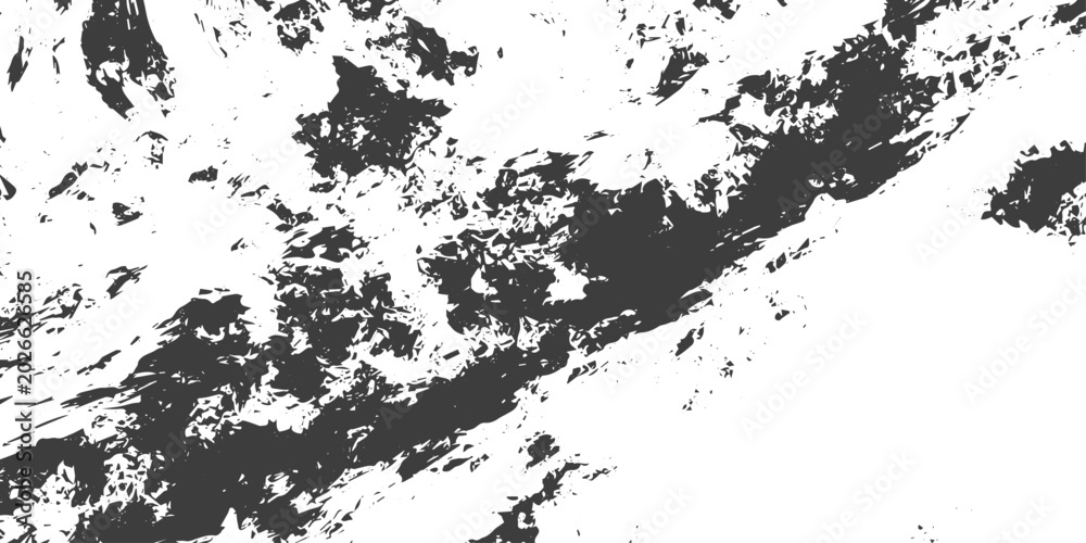 Obraz premium Abstract Black and White Grunge Vector Texture with Distressed and Splattered Design for Overlay and Backgrounds