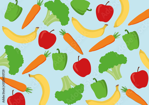 Healthy food, conceptual illustration