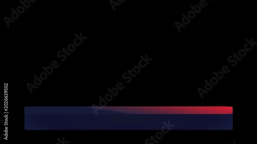 lower third central strapline banner graphic for news, sport, corporate, podcast, and instructional tutorial videos with a gradient glossy shiny top banner & bottom semi transparent, text box 4K video