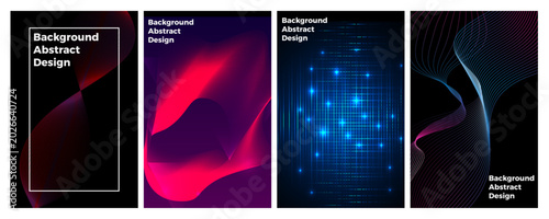 Abstract Neon Wallpapers PNG. Futuristic Background, Mobile Screen, Digital Light Design