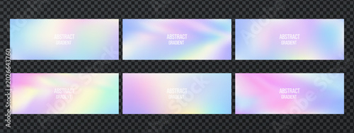 Photos Blue gradient purple with background pink holograph for bg pattern iridescent