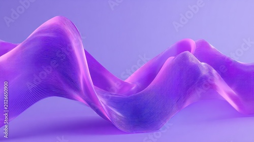 Abstract purple wavy lines against gradient background creative design