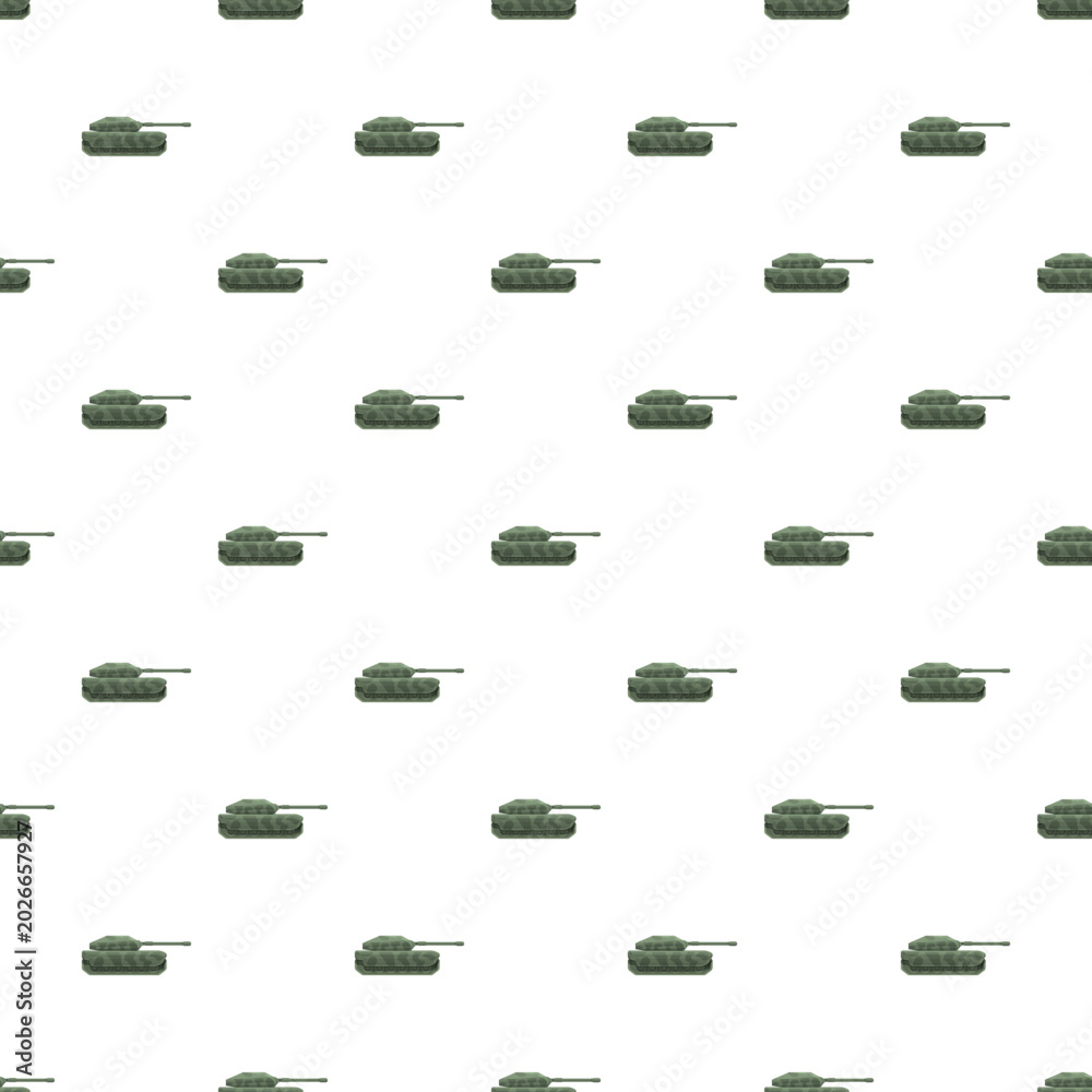 Fototapeta premium Military tanks repeating on a background, showing concepts of army, war, and defense