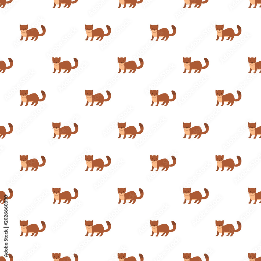 Fototapeta premium Repeating animal illustration creating a charming and decorative texture