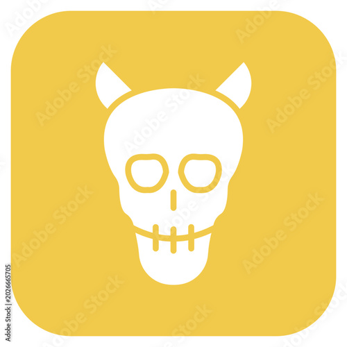 Картината върху платно Devil icon style
