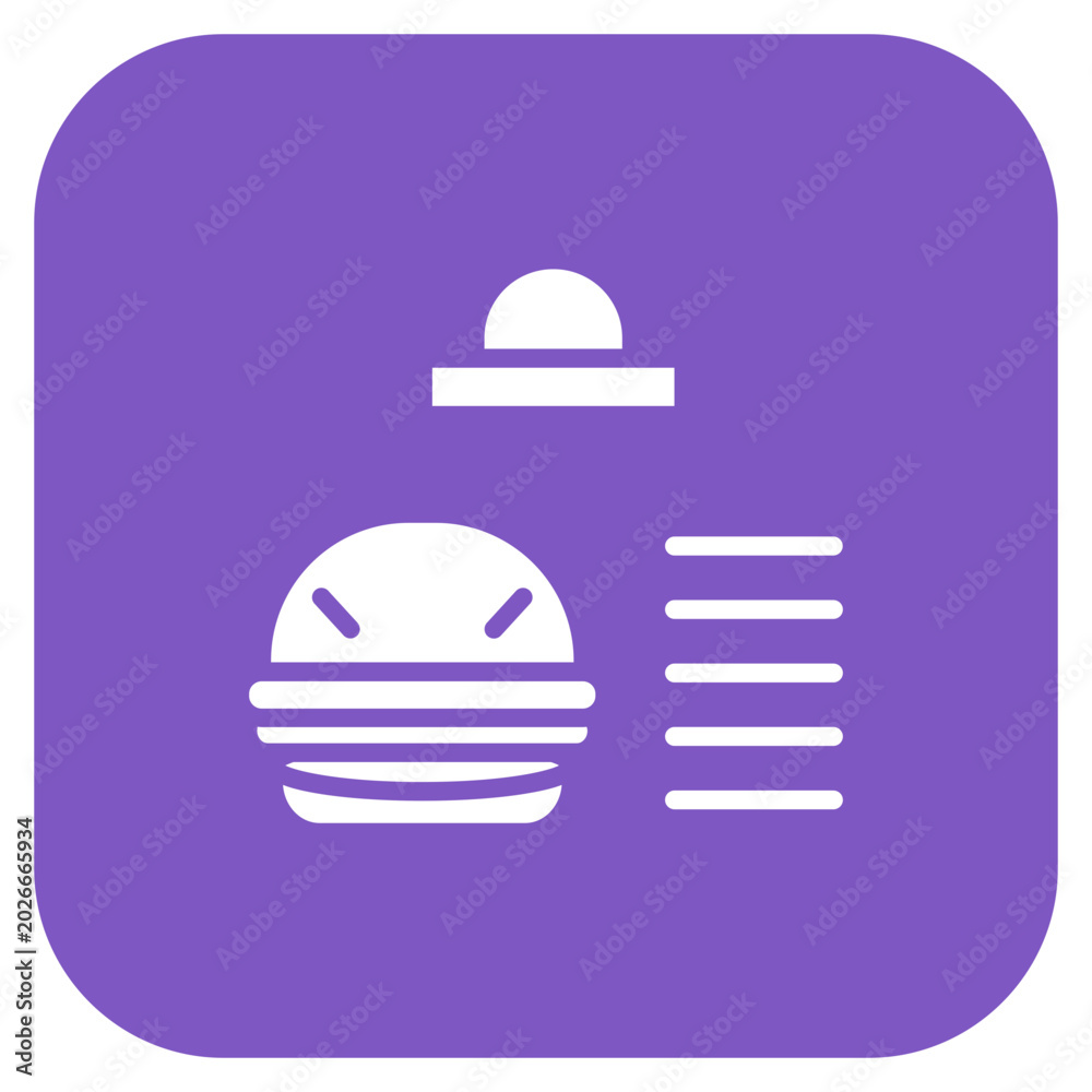 Fototapeta premium Dining Coupons icon style