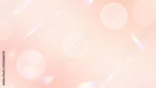 Soft Pastel Pink Bokeh Background with Rainbow Light Leaks and Sparkles