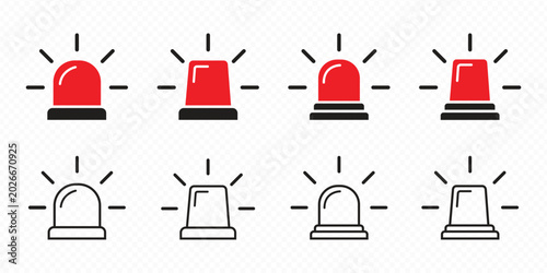 Foto Emergency siren icon