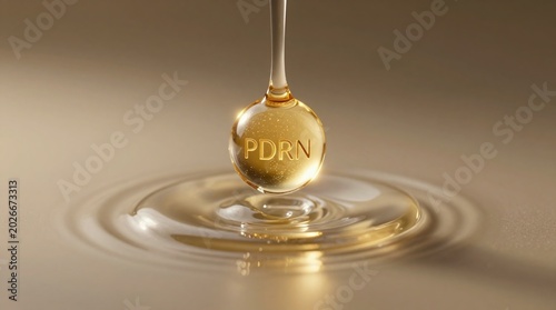 Pdrn skincare serum drop studio product photography minimalist close-up beauty concept